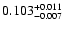 $\rm0.103^{+0.011}_{-0.007}$