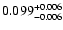 $\rm0.099^{+0.006}_{-0.006}$
