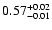 $\rm0.57^{+0.02}_{-0.01}$
