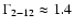 $\Gamma_{\rm 2-12}
\approx 1.4$