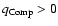 $q_{\rm Comp}>0$