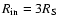 $R_{\rm {in}}=3R_{\rm S}$