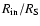 $R_{\rm {in}}/R_{\rm S}$