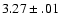 $3.27\pm .01$