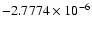 $-2.7774\times 10^{-6}$