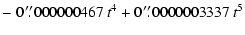$\displaystyle -\ 0\hspace{0.1em}'\hspace{-0.06em}'\hspace{-0.3em}.\hspace{0.1em...
...0\hspace{0.1em}'\hspace{-0.06em}'\hspace{-0.3em}.\hspace{0.1em}{0000003337}~t^5$