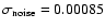 $\sigma_{\rm noise}=0.00085$