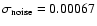 $\sigma_{\rm noise}=0.00067$