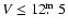 $V\le 12\hbox{$.\!\!^{\rm m}$ }5$