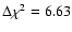 $\Delta \chi^2=6.63$