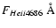 $F_{He {\sc ii} 4686}~\rm\AA$