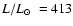 $L/L\hbox{$_\odot$ }= 413$