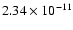 $2.34\times10^{-11}$