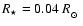 $R_\star = 0.04~R_{\hbox{$_\odot$ }}$