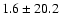 $1.6\pm20.2$