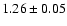 $1.26\pm0.05$