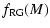 $\displaystyle f_{\rm RG}(M)$