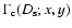 $\Gamma_{\rm c}(D_{\rm s};x,y)$