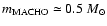 $m_{\rm MACHO} \simeq 0.5~M_{\odot}$
