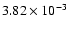 $3.82\times 10^{-3}$