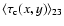 $\langle
\tau_{\rm c}(x,y)\rangle _{23}$