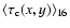 $\langle \tau_{\rm c}(x,y)\rangle _{16}$