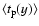 $\langle t_{\rm p}(y) \rangle $