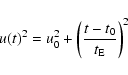 \begin{displaymath}u(t)^2 = u_0^2 + \left( \frac{t-t_0}{t_{\rm E}} \right)^2
\end{displaymath}