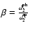 $\beta = \frac{d_2^{\rm ph}}{d_2^{\rm sp}}$