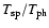 $T_{\rm sp}/T_{\rm ph}$