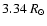 $3.34~R_{\odot}$