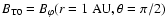 $B_{{\rm T}0}=B_{\varphi}(r=1\;{\rm AU},\theta=\pi/2)$
