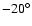 $-20^\circ$