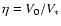 $\eta=V_0/V_*$