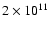 $2\times10^{11}$