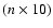 $(n\times 10)$