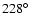 $228^\circ$