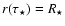 $r(\tau_\star)=R_\star$