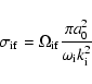 \begin{displaymath}\sigma_{\rm if} = \Omega_{\rm if} \frac{\pi a_0^2}{\omega_{\rm i} k_{\rm i}^2}
\end{displaymath}