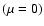 ${(\mu =0)}$