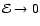 ${\mathcal{E}}\rightarrow0$