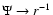 $\Psi\rightarrow r^{-1}$