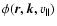 $\phi({{\vec r}},{{\vec k}},v_\parallel)$