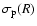 $\sigma _{{\rm p}}(R)$