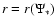 $r=r(\Psi_*)$
