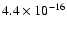 $4.4\times 10^{-16}$