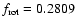 $f_{\rm rot} = 0.2809$