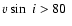 $v\sin~i>80~$