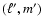 $(\ell',m')$