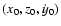 $(x_0,z_0,\dot{y}_0)$